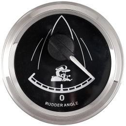 Указатель положения руля (Аксиометр) 52 мм черн/нерж (10252242)